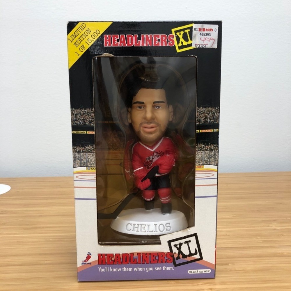 Corinthian Headliners XL Chris Chelios 1998 NHLPA Figure Red Limited Edition 15k